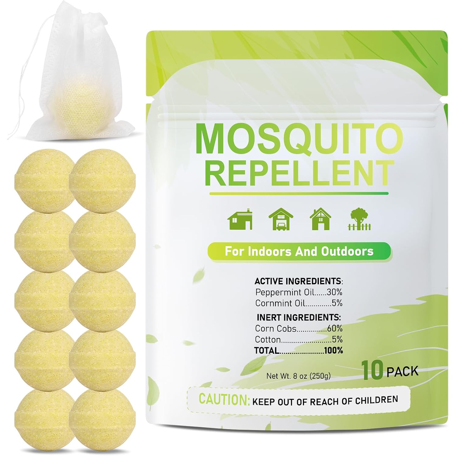 Mosquito Repellent, Mosquito Repellent Outdoor Patio Powerful, Mosquites Deterrent For Yard, Camping,Hiking, Picnicking Child&Pets Friendly