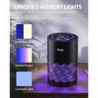 Freaire Air Purifiers For Bedroom Up To 1086 Ft², Air Purifiers For Home With Lights, Hepa Air Purifier Removes Dust Smoke Pollen Dander Smell, For Home/Pets/Bedroom