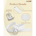 SUOSDEY Women Belts For Jeans Dresses Pants Ladies Leather Waist Belt with Elegant Buckle, Width 1.3"