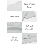 Coofandy Men'S T Shirts Short Sleeve Classic V Neck T-Shirt Casual Summer Basic Tee Shirt