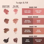 Charlotte Tilbury Lip Cheat Contour Duo - Dual-Sided Lip Liner Pencil to Sculpt & Fill for an Easy Contour Effect - Helps Prevent Lipstick Feathering