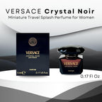 Versace Crystal Noir Perfume for Women Mini Parfum Splash 0.17 Ounce