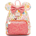 Loungefly Disney Minnie Mouse Springtime Sequins Womens Backpack