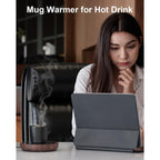 SWEETFULL Coffee Mug Warmer, 36W Electric Cup Warmer for Desk with 3-Temp Settings Advanced Temperature-Controlled Heating Coffee Gifts Accessories for Women Men Milk, Tea, Candle - Wood