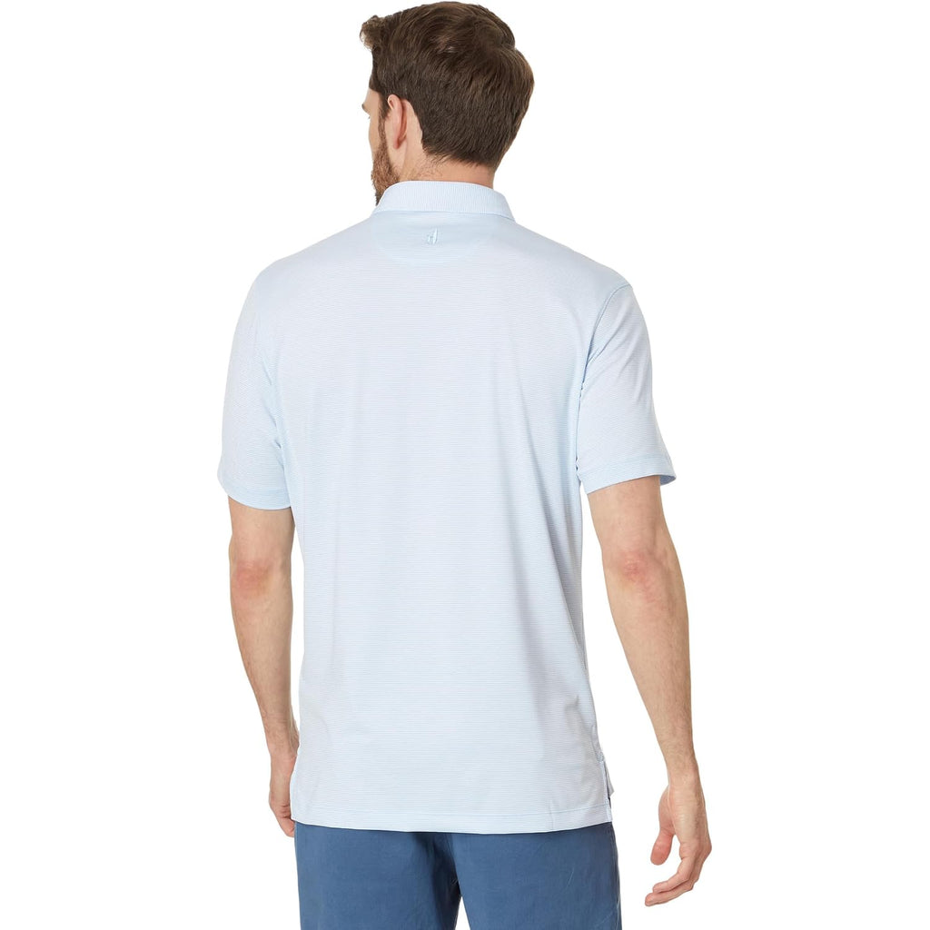 Johnnie-O Lyndonn Polo | Men'S Striped Performance Polo | 3-Button | Moisture-Wicking | 4-Way Stretch | Upf 50