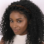 2 Pack Clip Headband For Twisty Bangs, 90S Hair Accessories For Women With 8 Mini Clips, Braided Hair Clip Headbands For Y2K Fashion Styling, Black And Brown