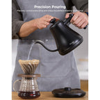 Govee Smart Electric Kettle, Wifi Variable Temperature Gooseneck Pour Over Kettle And Tea Kettle, Alexa Control, 1200W Quick Heating, 100% Stainless Steel, 0.8L, Matte Black