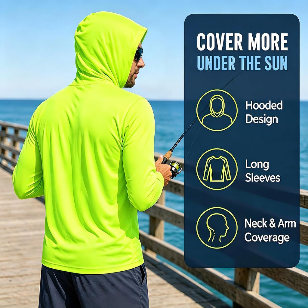 Gary Com 5 Packs Men Long Sleeve T-Shirts Quick Dry Athletic Running Activewear Workout Hoodies Upf 50+ Uv Sun Protection