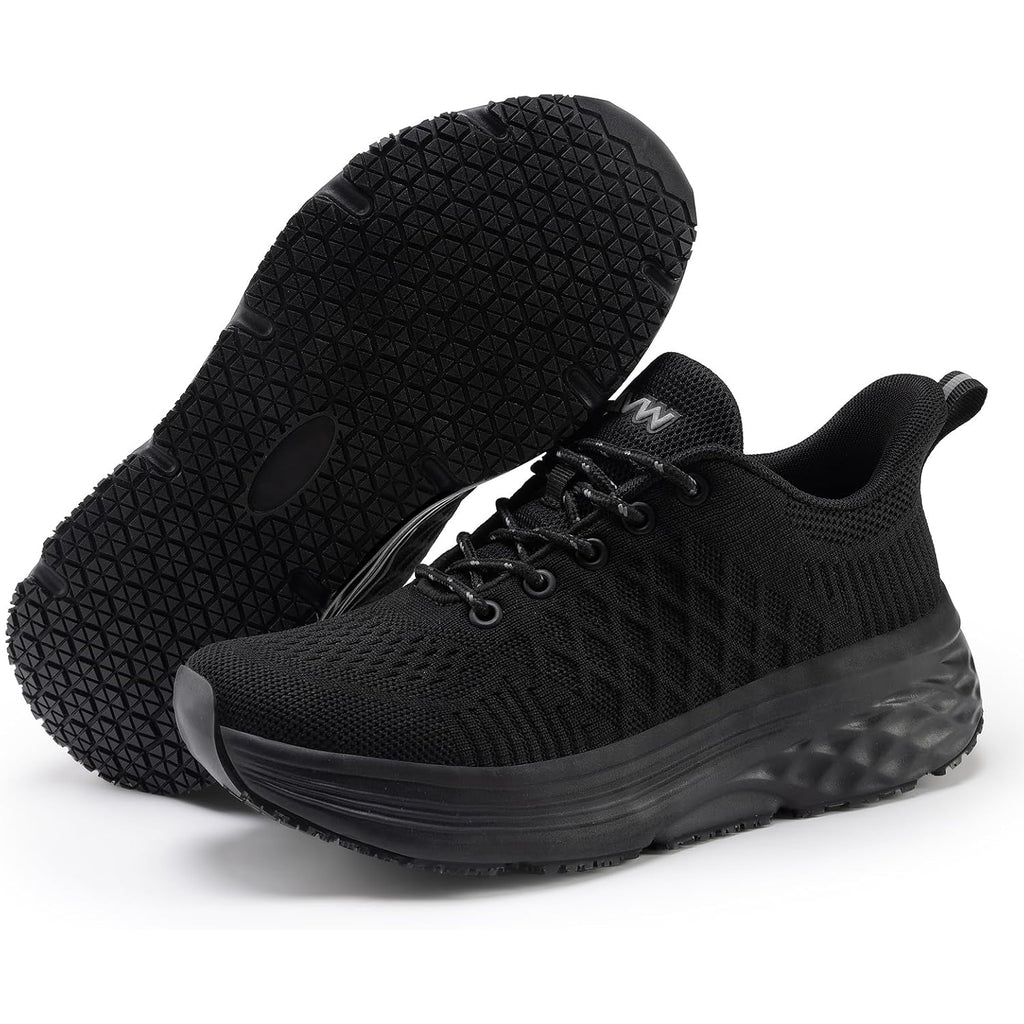 Avw Womens Non Slip Work Shoes Water Resistant Walking Sneakers Food Service Chef Kitchen Shoes