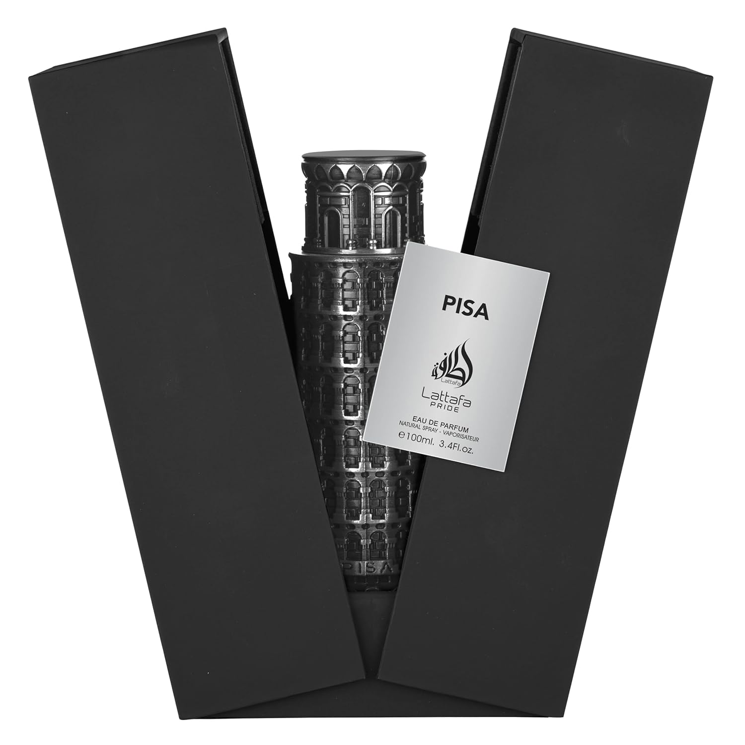 Lattafa Pride Pisa – Citrus, Woody, Amber – Eau de Parfum Spray Long-Lasting Fragrance for Men, 3.4 Ounce / 100 ml