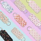 Haevola Cute Chapstick Holder Keychain for Women – Lip Balm & Lip Gloss Holder Keychain Accessories Gift, Purse Charm Clip
