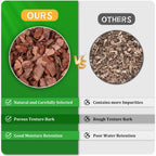 2 Quarts Organic Orchid Potting Bark- All Natural Orchid Bark Potting Mix Pine Bark Wood Chips For Houseplant Mulch, Orchid Plants Root Development, Mulch For Potted Plants