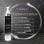 Anareal Eye Bags Treatment For Men And Women : Caffeine Under Eye Cream For Dark Circles & Puffiness - 360° Eye Roller For Puffy Eyes