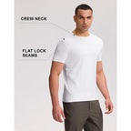 Pioneer Camp Mens Bamboo Shirts Ultra Soft Plain Tshirts For Men Cooling Crew Neck Casual Basic Tee Shirt Undershirt