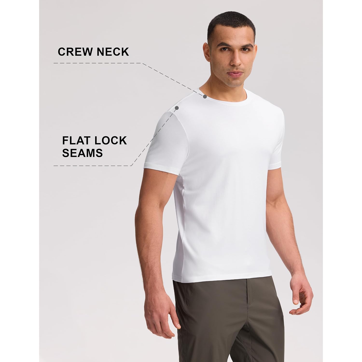 Pioneer Camp Mens Bamboo Shirts Ultra Soft Plain Tshirts For Men Cooling Crew Neck Casual Basic Tee Shirt Undershirt