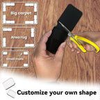 Rug Carpet Non Slip Grippers, Reusable Rug Tape Pads, No Damaging for Hardwood Floors, Strong Hold Carpet Corner Stickers for Area Rugs Flat, Removable, 8Pcs