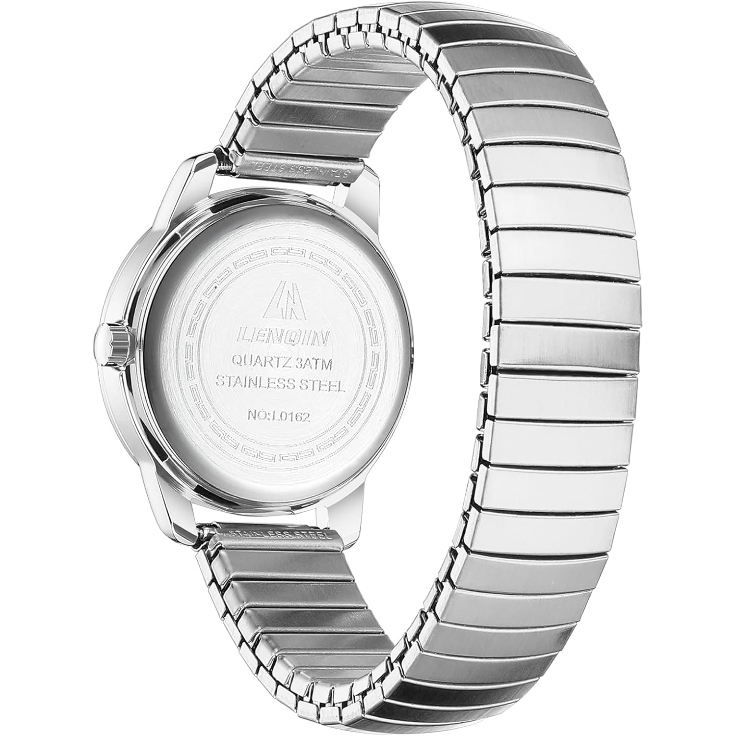 LN LENQIN Ladies Watches Womens Watch Stainless Steel Analog Quartz Watches for Women Waterproof Easy Reader Women's Wrist Watch with Date Expansion Band