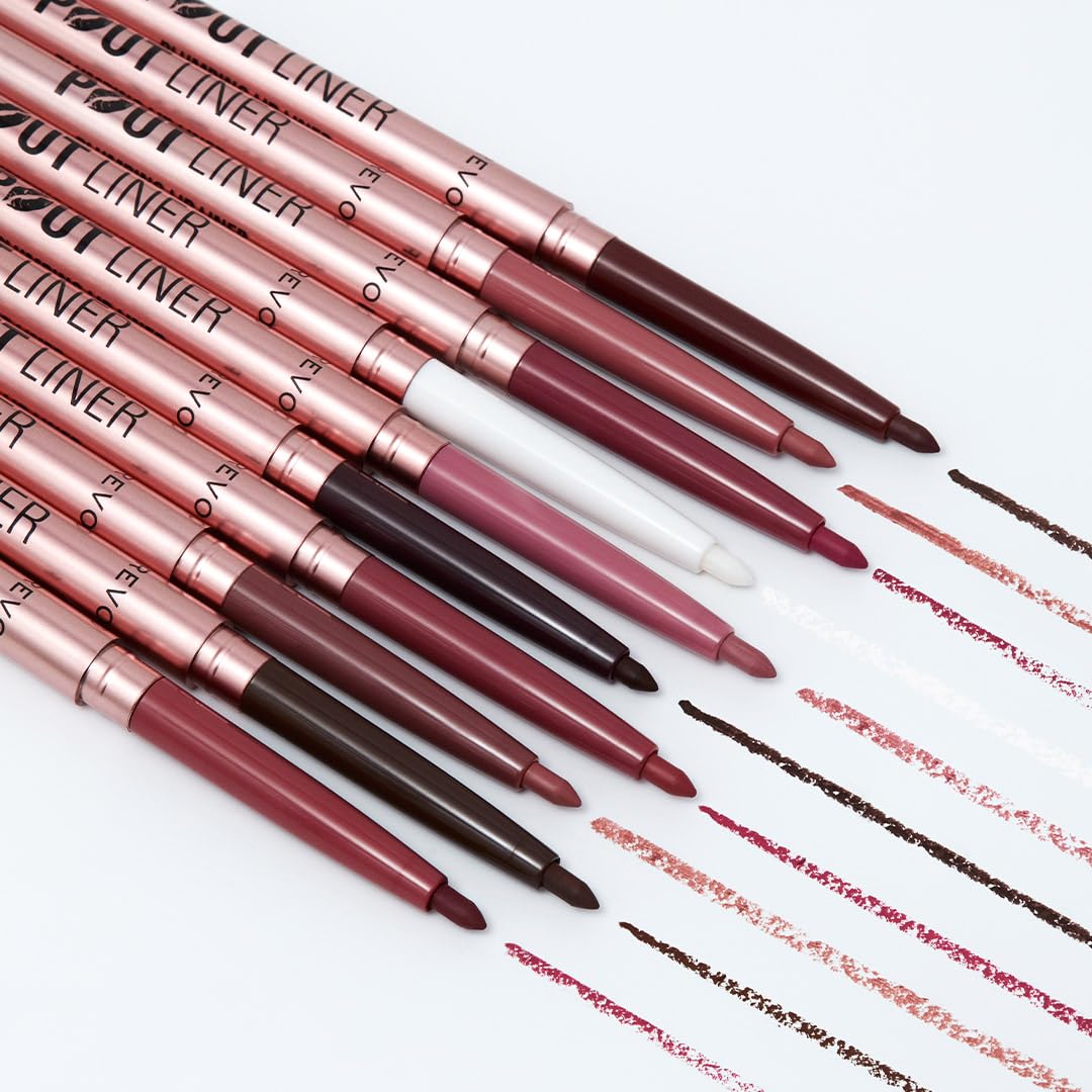 Revolution Beauty London, Pout Bomb Plumping Lip Liner, Long-Lasting Lip Shaper with Hyaluronic Acid & Vitamin E, Vegan & Cruelty-Free, Espresso Cool Nude & Brown