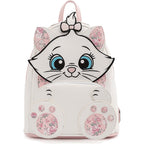 Loungefly Disney Marie Floral Footsy Womens Double Strap Shoulder Bag Purse