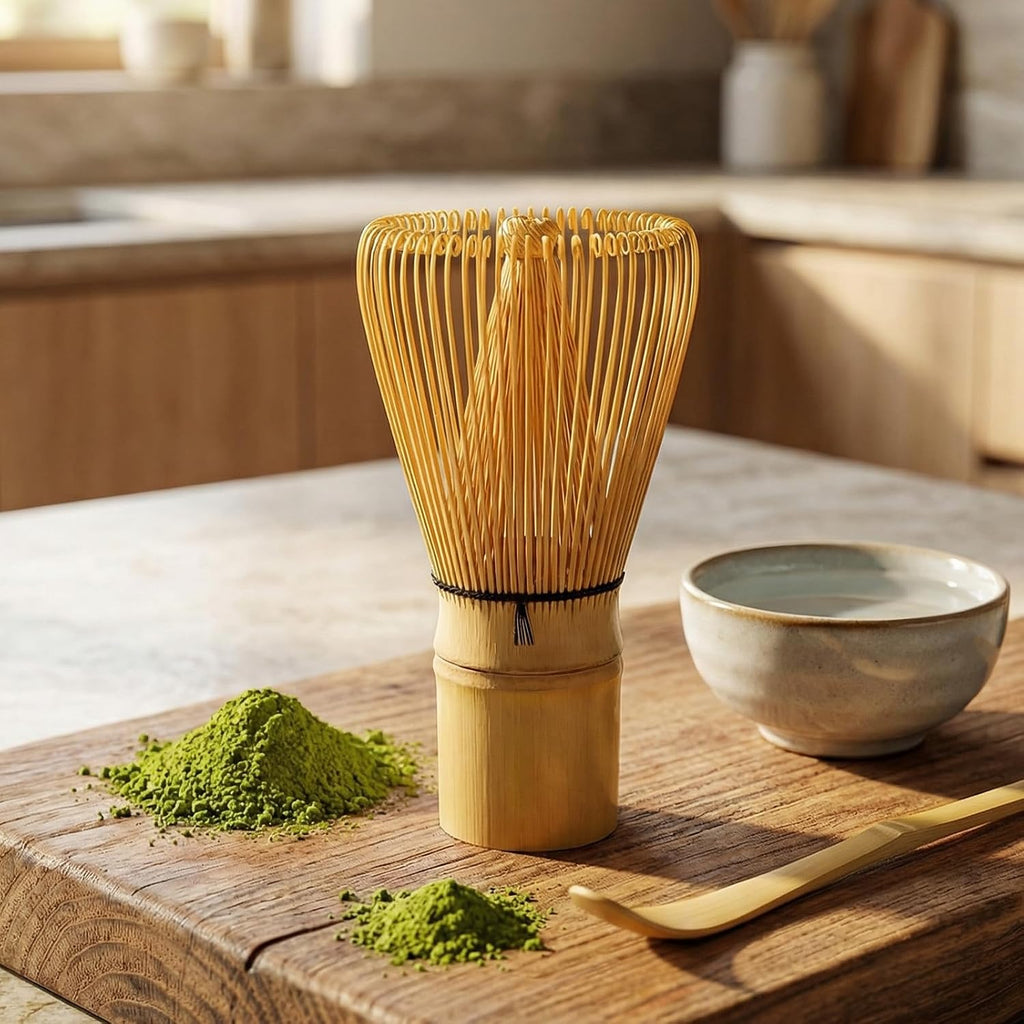 Clay&Fire Matcha Whisk, Handcrafted Bamboo Whisk For Matcha Powder | Traditional Japanese Chasen For Matcha Stirrer, 100% Natural Matcha Wisk