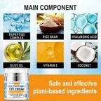 Collagen Complex Eye Cream – Moisturizing & Firming Under Eye Treatment With Tripeptide Complex, Rice Bran & Olive Oil – Hydrating Anti-Aging Cream For Dark Circles, Puffiness & Wrinkles, 1.764Oz