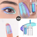 Charmacy Liquid Duochrome Eyeshadow, Metallic Eye Looks, Long Lasting Glitter Eye Shadow Sets Metallic Pigments, Quick Drying, Sparkling Shiny Eye Makeup For Beginners, 1.6G (#04)