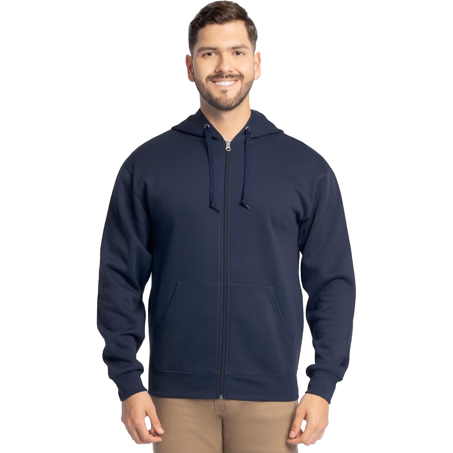 Fruit Of The Loom Eversoft Fleece Full Zip Hoodie Sweatshirt