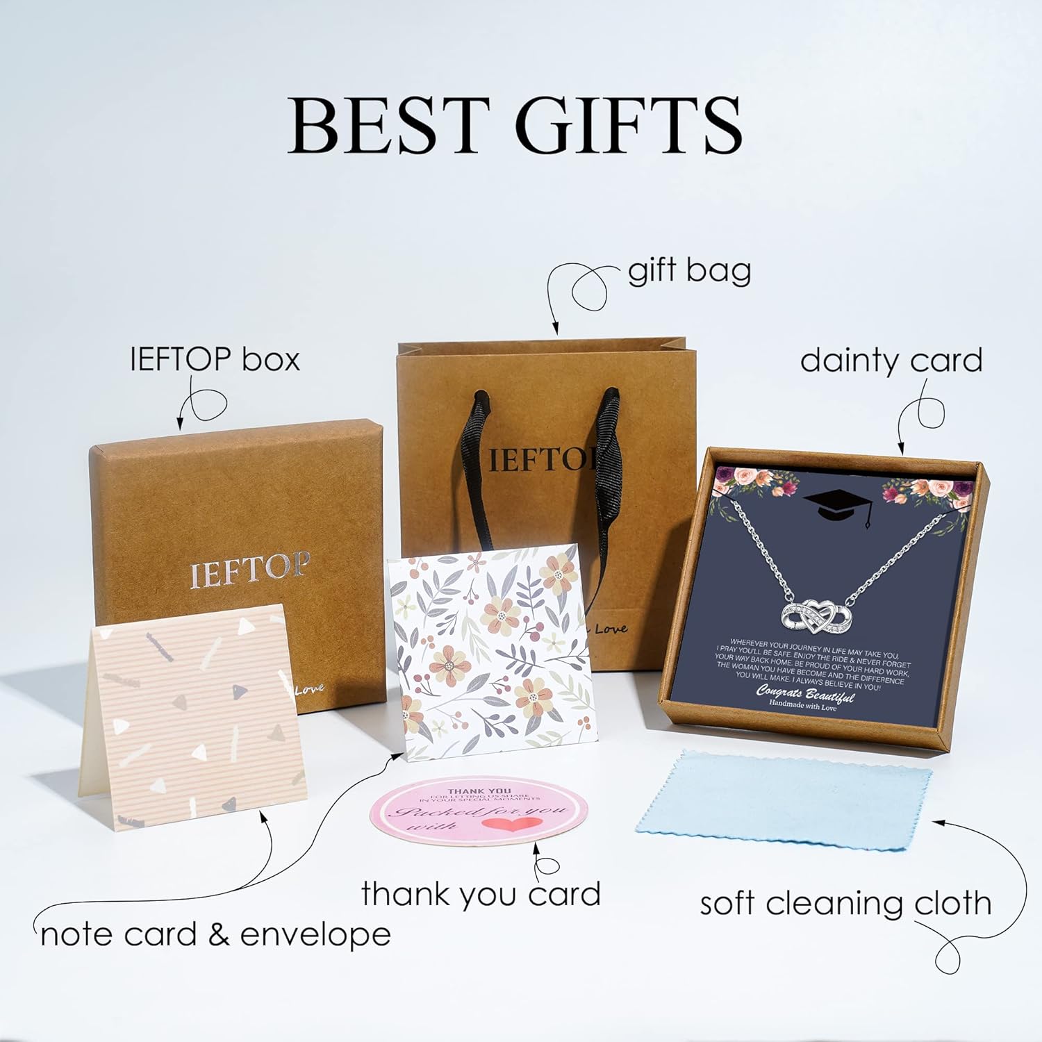 2026 Graduation Gifts - 14K White Gold Plated Graduation Necklaces for Women Class of 2026 Gifts Women Her Daughter Granddaughter Niece Gift