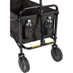 Amazon Basics Collapsible Heavy Duty Utility Wagon For Outdoor Sports, Camping, Garden, And Shopping, 265 Pounds Capacity, 27.6 X 40.9 X 20 Inches, Black