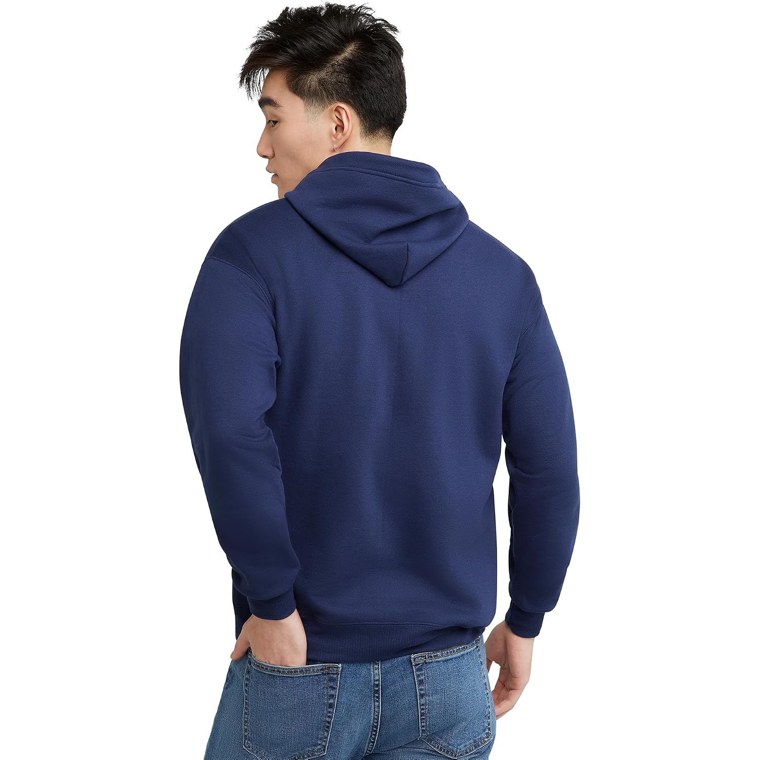 Hanes Men'S Zip-Up Hoodie, Ecosmart Fleece Full-Zip Hoodie For Men, Hooded Sweatshirt