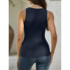 Anrabess Women'S Ribbed Tank Top, Scoop Neck Sleeveless, Fitted Tee For Workout, Going Out, Casual & Summer Wear