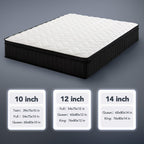 Moccona 12 Inch Queen Size Mattresses, Memory Foam Hybrid Mattress In A Box With Independent Spring, Soft And Comfortable, Pressure Relief, Certipur-Us Certified, Medium Firm