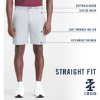 Izod Men’S 9.5"Micro Poly Classic Fit Golf Short