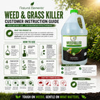 Natural Elements Weed Killer | Pet Safe, Safe Around Children | Natural Herbicide (1 Gallon)