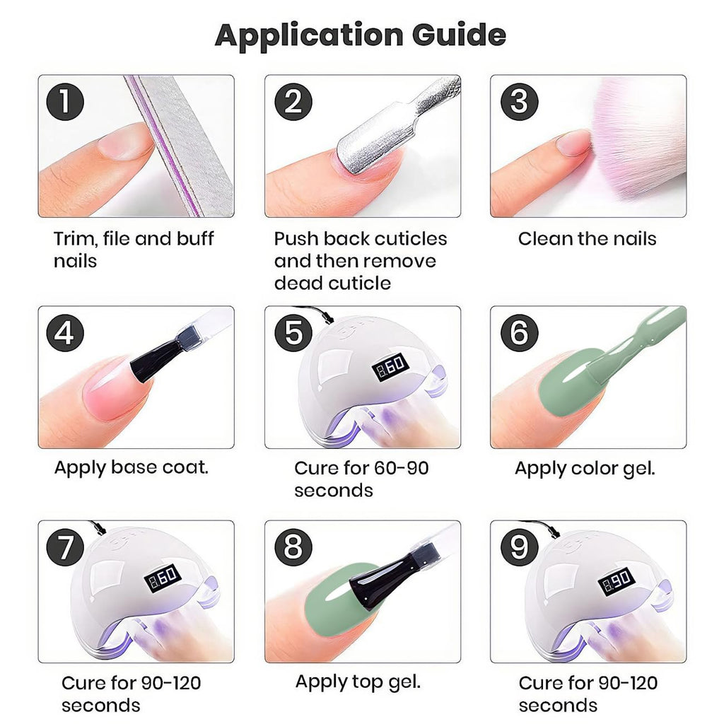 RARJSM Light Green Gel Nail Polish Pastel Green Gel Nail Polish 1PCS 15ML Spring Summer Color GelPolish Soak off U V LED Curing Required Nail Art French Manicure Salon DIY at Home