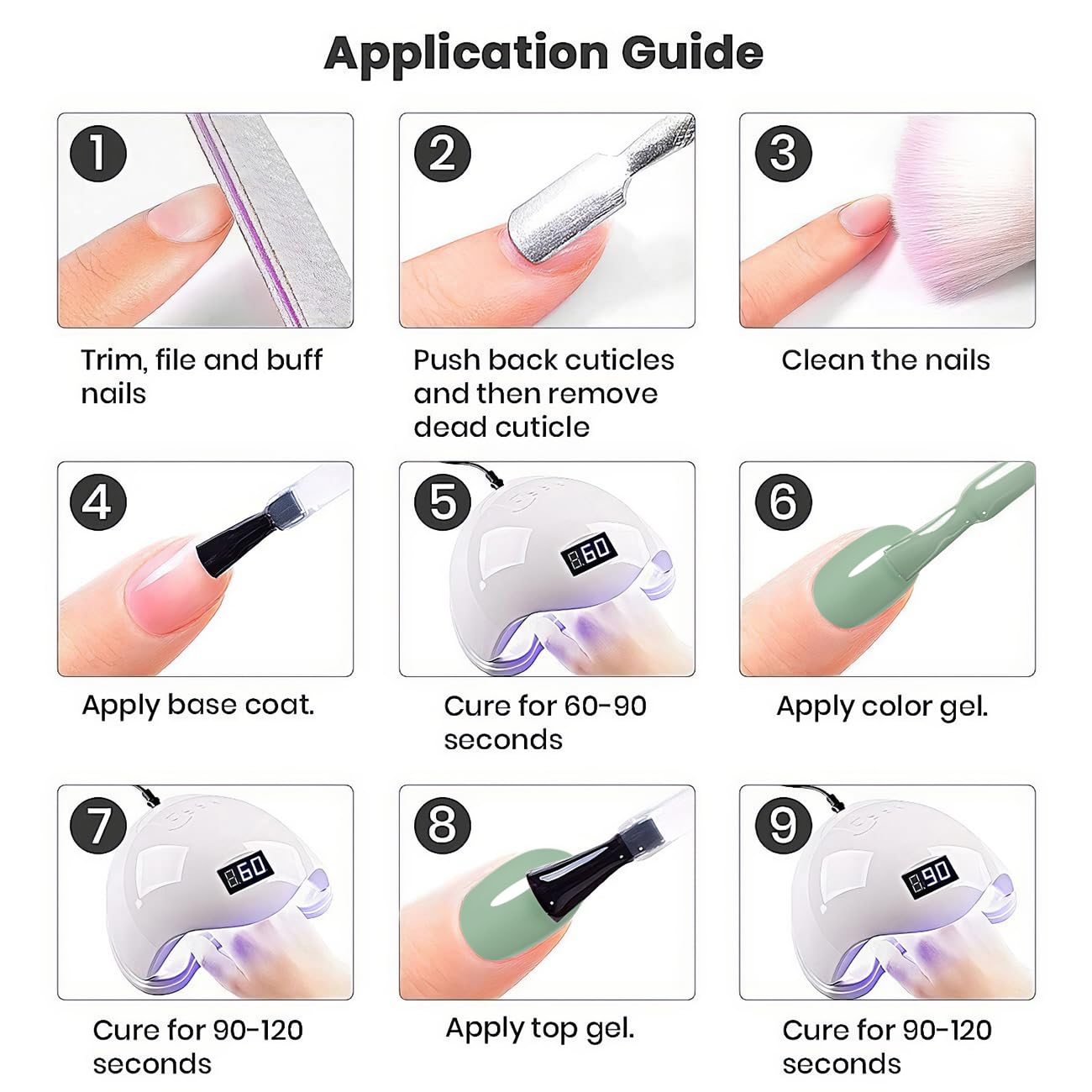 RARJSM Light Green Gel Nail Polish Pastel Green Gel Nail Polish 1PCS 15ML Spring Summer Color GelPolish Soak off U V LED Curing Required Nail Art French Manicure Salon DIY at Home
