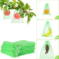 Mixc 50 Pcs Fruit Protection Bags,6''×8''Fruit Netting Bags For Fruit Trees Fruit Cover Mesh Bag With Drawstring Netting Barrier Bags For Plant Fruit Flower