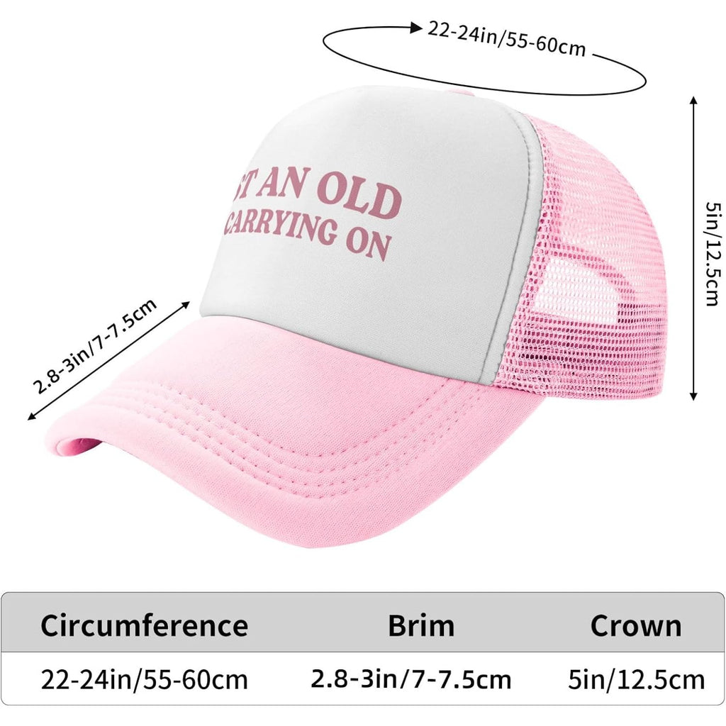 Fresh Out of Fucks Funny Trucker Hats for Women with Dirty Adult Humor - Crazy & Unhinged Inappropriate Designs Pink