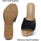 Athmile Sandals For Women 2026 One Band Womens Sandals Dressy Open Toe Flats Summer Slides For Casual Party Cute Beach