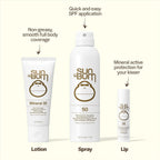 Sun Bum Mineral Spf 30 Sunscreen Body Spray - New Formula 2026 Water-Resistant Broad Spectrum Moisturizing Sunscreen With Vitamin E - Hawaii 104 Act Compliant (Without Octinoxate & Oxybenzone) - 6 Oz