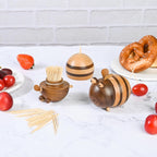 Damuzhi 1000 Count Bamboo Toothpicks Barbecue, Fruits And Teeth Cleaning - Round Double-Pointed Wooden Toothpicks, For Appetizers,Olives