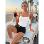 Women's Double Lined Camisole Tank Tops - Adjustable Spaghetti Strap Sleeveless Top, Basic Tank for Layering