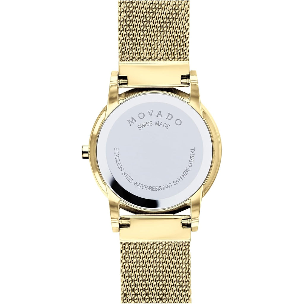 Movado Museum Classic Women'S Watch - Swiss Quartz Movement, Stainless Steel Mesh Bracelet - 3 Atm Water Resistance - Luxury Fashion Timepiece For Her - 28Mm