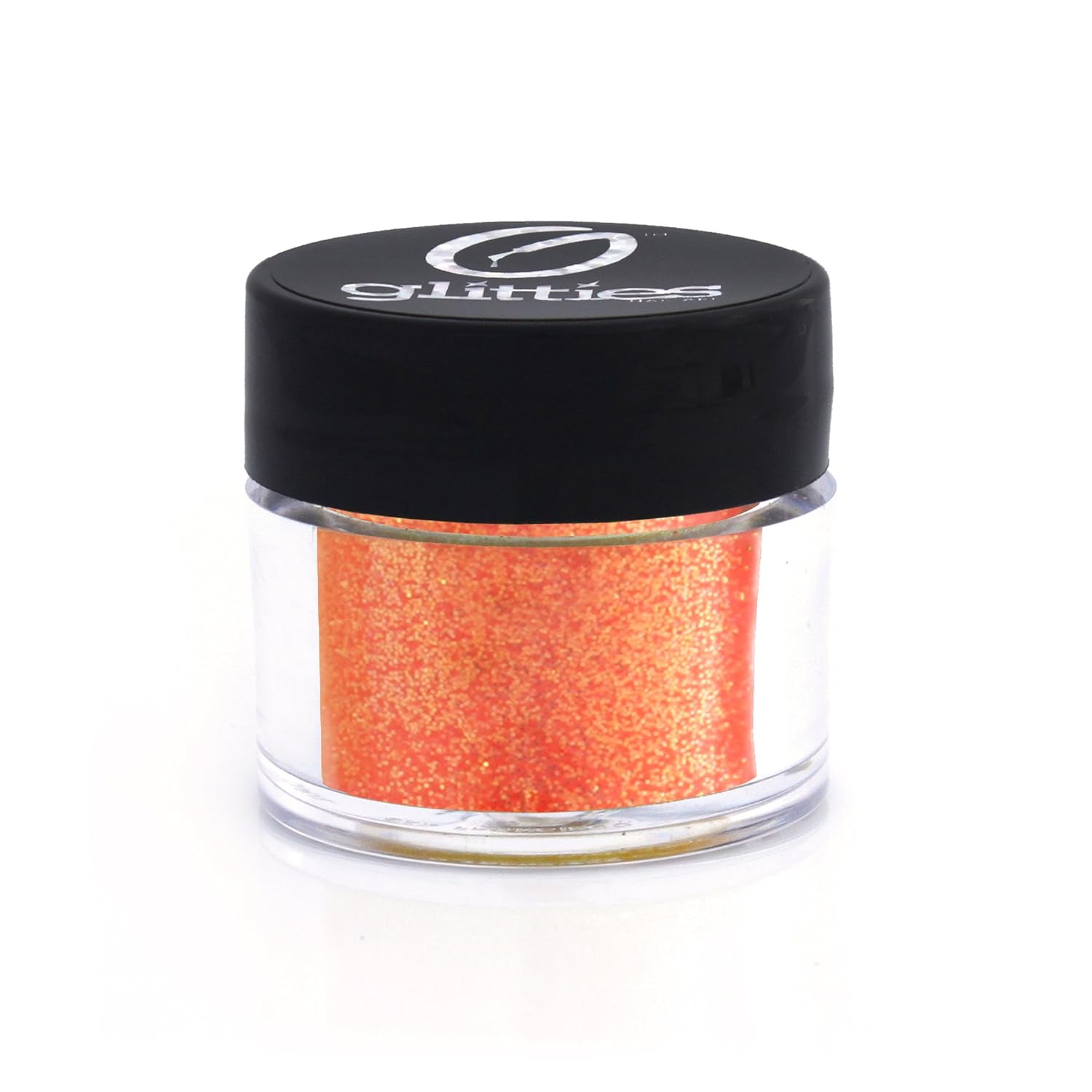 GLITTIES - Tangerine - Nail Art Iridescent Fine (.008") Glitter Powder - for Gel Nail Polish, Gel and Acrylic Nail Powder - (10 Gram Jar)