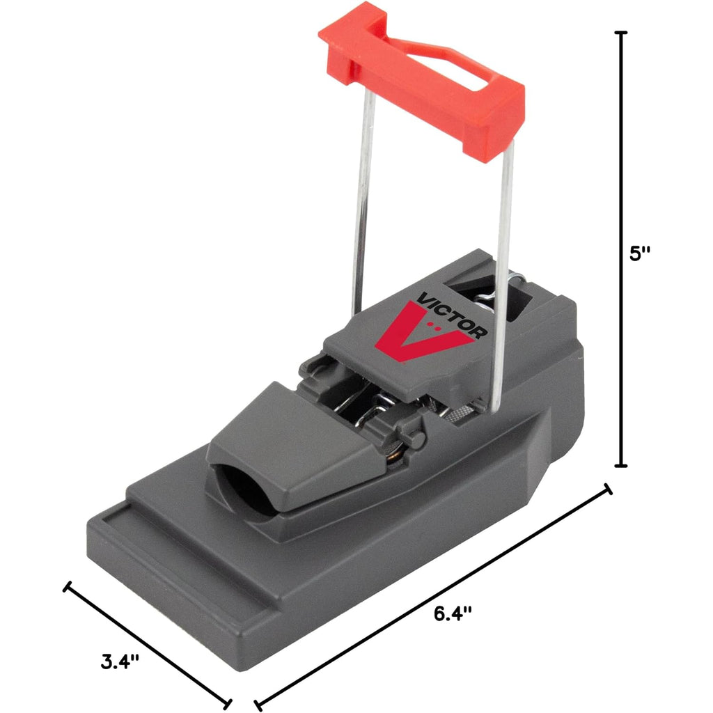 Victor Quick-Kill Mouse Traps, 6-Pack | Easy Set Reusable Snap Traps, Precision Strike Technology, Indoor Mice Control, Pest Management And Rodent Elimination