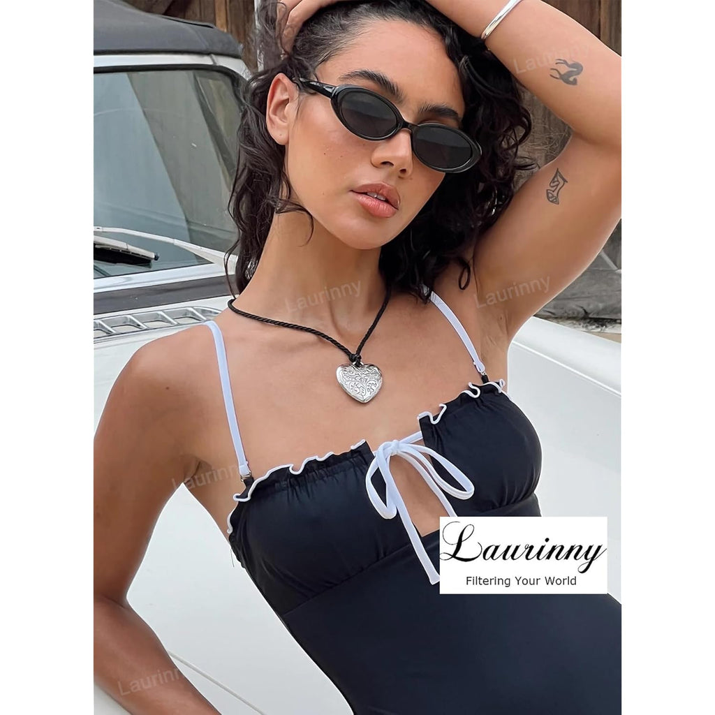 90s Sunglasses for Women Men Retro Small Oval Sunglasses