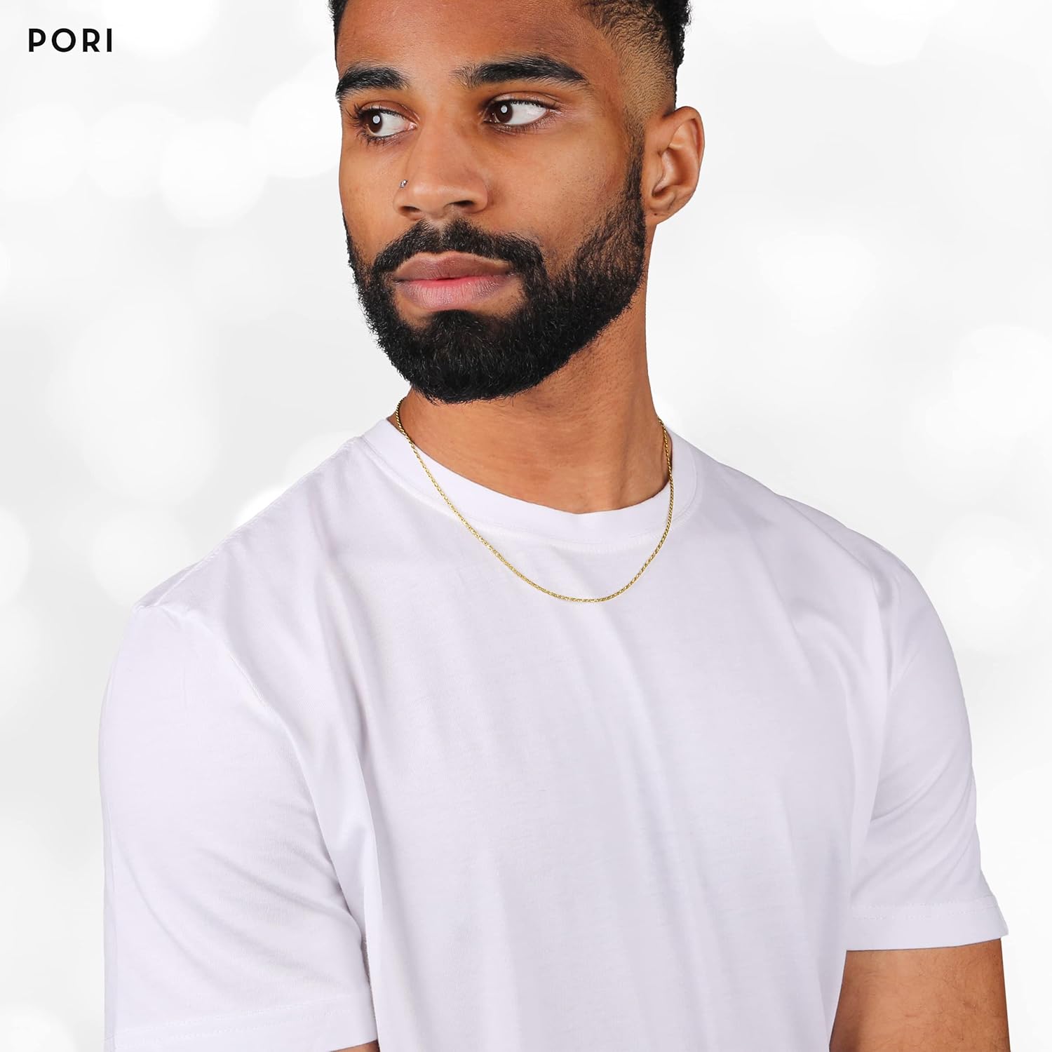 PORI JEWELERS 10K Yellow Gold 1.5MM,2MM,2.5MM,3MM,3.5,4MM,5MM,7MM, Diamond Cut Rope Chain Necklace Unisex Sizes 16"-30"