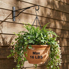 8" Plant Hangers 6 Pack, Hanging Plant Bracket For Wall Fence Porch Outdoor Indoor, Metal Plant Hooks For Basket, Flower, Planter, Feeder, Lantern, Wind Chime