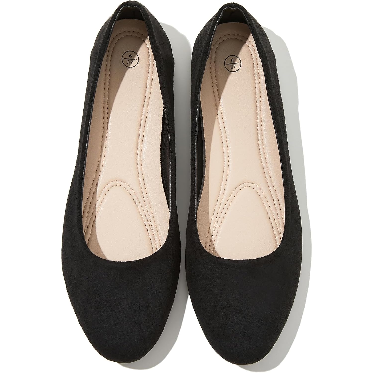 Shupua Flats For Women Round Toe Flat Shoes Dressy Black Ballet Flats Comfortable Womens Dress Shoes Ballerina Flats For Work