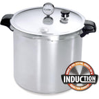 Presto 01784 23-Quart Induction Compatible Pressure Canner, Silver, Aluminum